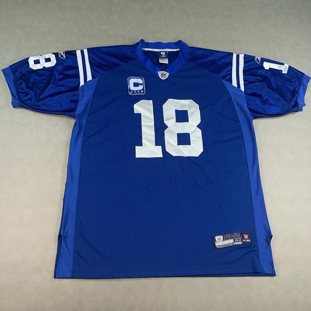 Peyton Manning Indianapolis Colts Reebok On Field Stitched NFL Jersey Size 54‎